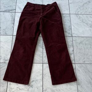 Ladies A.P.C. Burgundy/Brown Corduroy Pants Vintage Size 36 (6)